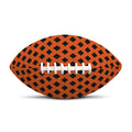 Orange Halloween Pattern Print Rugby Ball