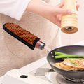 Orange Halloween Pattern Print Skillet Handle Cover