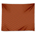 Orange Halloween Pattern Print Tapestry