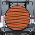 Orange Halloween Pattern Print Tire Cover