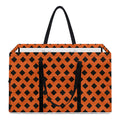 Orange Halloween Pattern Print Utility Tote Bag