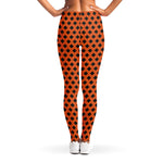 Orange Halloween Pattern Print Women's Leggings