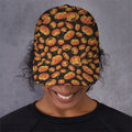 Orange Halloween Pumpkin Pattern Print Baseball Cap