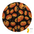 Orange Halloween Pumpkin Pattern Print Basketball