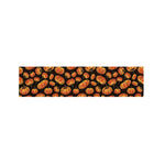 Orange Halloween Pumpkin Pattern Print Bed Runner