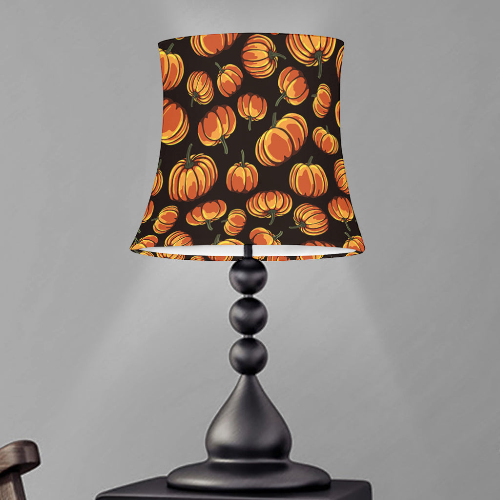 Orange Halloween Pumpkin Pattern Print Bell Lamp Shade