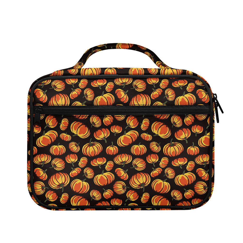Orange Halloween Pumpkin Pattern Print Briefcase Bible Bag