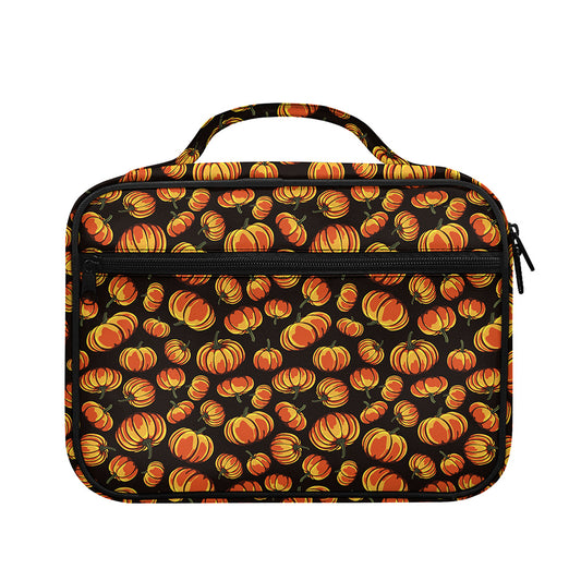 Orange Halloween Pumpkin Pattern Print Briefcase Bible Bag