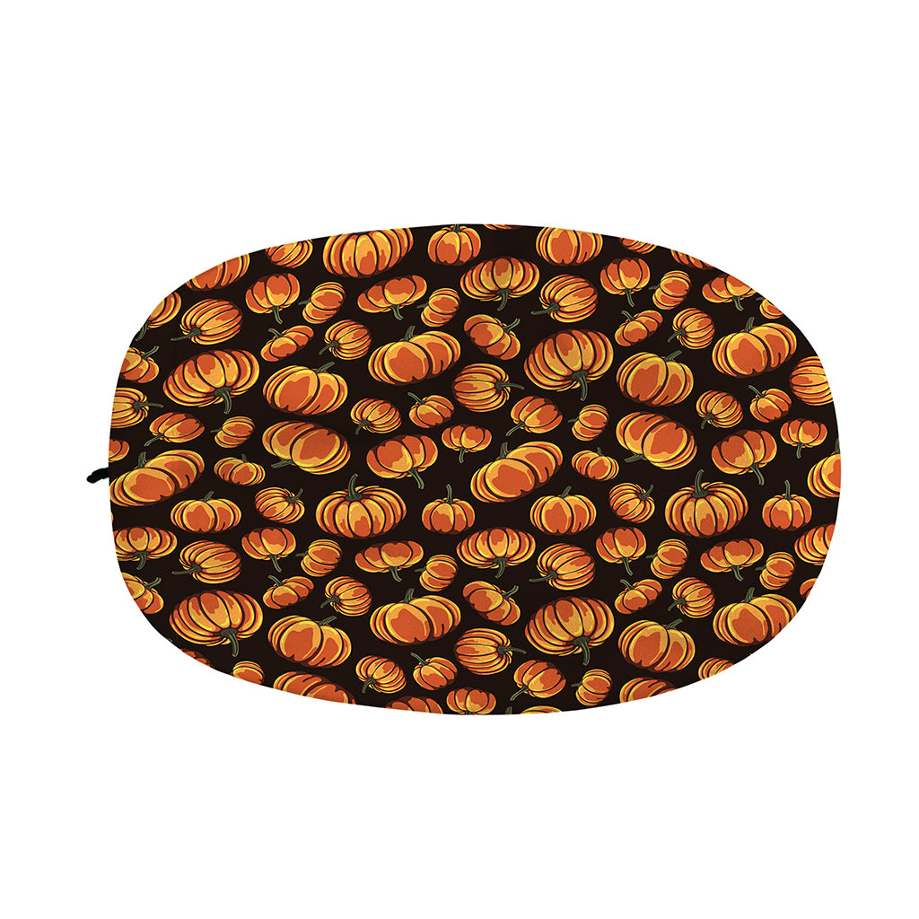 Orange Halloween Pumpkin Pattern Print Car Side Mirror Covers