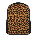 Orange Halloween Pumpkin Pattern Print Casual Backpack