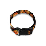 Orange Halloween Pumpkin Pattern Print Dog Collar