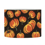 Orange Halloween Pumpkin Pattern Print Drum Lamp Shade