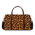 Orange Halloween Pumpkin Pattern Print Duffel Bag