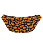 Orange Halloween Pumpkin Pattern Print Fanny Pack
