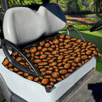 Orange Halloween Pumpkin Pattern Print Golf Cart Seat Cover