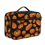Orange Halloween Pumpkin Pattern Print Portable Lunch Bag