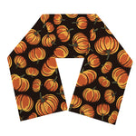 Orange Halloween Pumpkin Pattern Print Scarf
