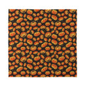 Orange Halloween Pumpkin Pattern Print Silk Bandana