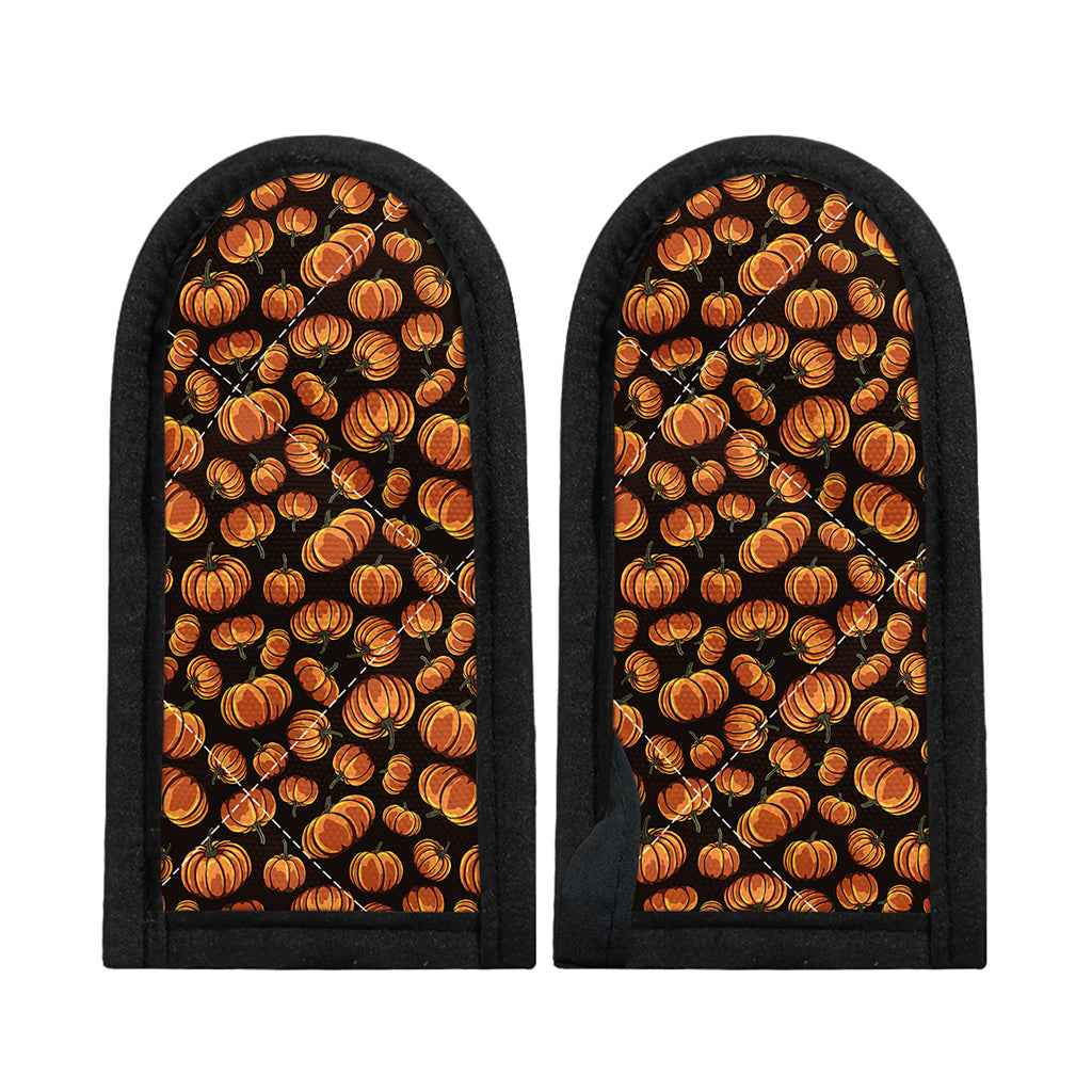Orange Halloween Pumpkin Pattern Print Skillet Handle Cover