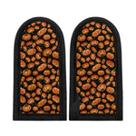 Orange Halloween Pumpkin Pattern Print Skillet Handle Cover