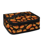 Orange Halloween Pumpkin Pattern Print Small Lunch Bag