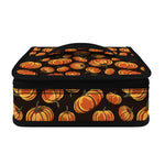 Orange Halloween Pumpkin Pattern Print Small Lunch Bag