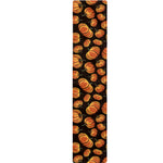 Orange Halloween Pumpkin Pattern Print Table Runner