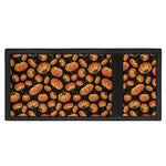 Orange Halloween Pumpkin Pattern Print Trifold Wallet