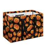 Orange Halloween Pumpkin Pattern Print Utility Tote Bag