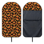 Orange Halloween Pumpkin Pattern Print Waterproof Car Seat Cover