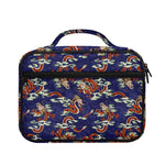 Orange Japanese Dragon Pattern Print Briefcase Bible Bag