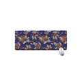 Orange Japanese Dragon Pattern Print Extended Mouse Pad