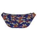 Orange Japanese Dragon Pattern Print Fanny Pack