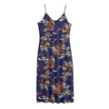Orange Japanese Dragon Pattern Print Jersey Midi Cami Dress