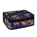 Orange Japanese Dragon Pattern Print Small Lunch Bag