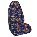 Orange Japanese Dragon Pattern Print Waterproof Car Seat Cover
