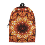 Orange Kaleidoscope Print Backpack