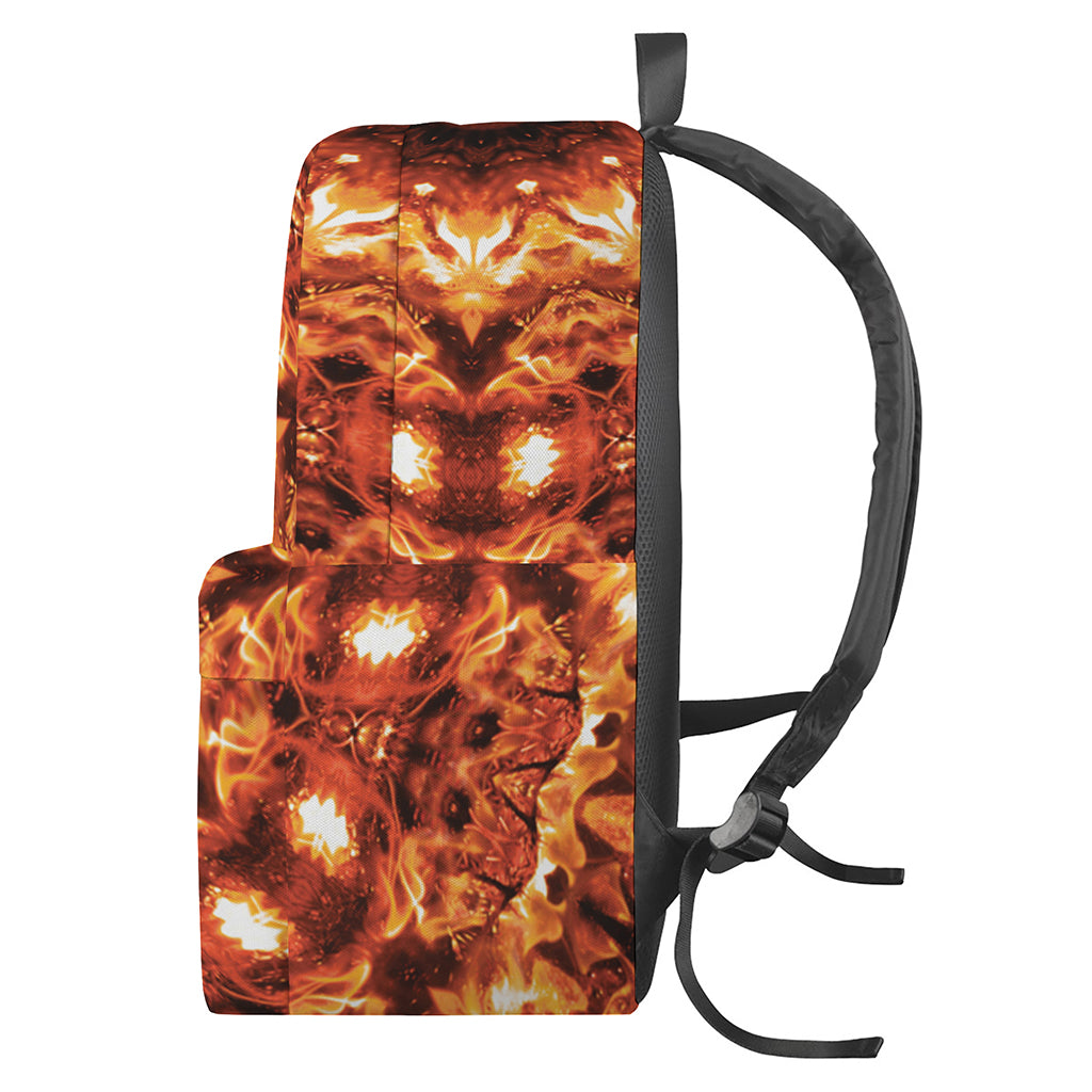 Orange Kaleidoscope Print Backpack