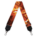 Orange Kaleidoscope Print Bag Strap