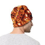 Orange Kaleidoscope Print Beanie