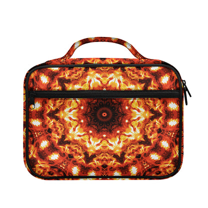 Orange Kaleidoscope Print Briefcase Bible Bag
