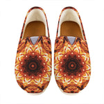 Orange Kaleidoscope Print Casual Shoes