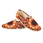 Orange Kaleidoscope Print Casual Shoes