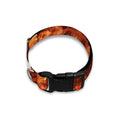 Orange Kaleidoscope Print Dog Collar