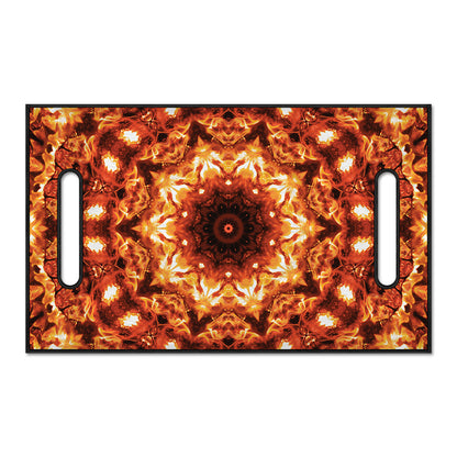 Orange Kaleidoscope Print Golf Cart Seat Cover