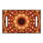 Orange Kaleidoscope Print Golf Cart Seat Cover