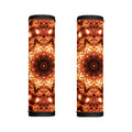 Orange Kaleidoscope Print Handle Covers
