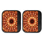 Orange Kaleidoscope Print Handle Covers