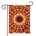 Orange Kaleidoscope Print House Flag