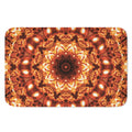 Orange Kaleidoscope Print Indoor Door Mat